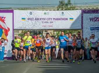 Fifth International Marathon Kiev. Marathon has three and a half thousand members from thirty-two countries. Kyiv, Ukraine